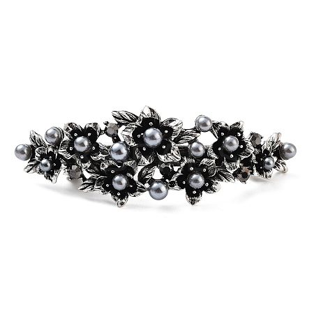 Flower Alloy Rhinestone Hair Barrettes LS-PHAR-S604-01AS-01-1