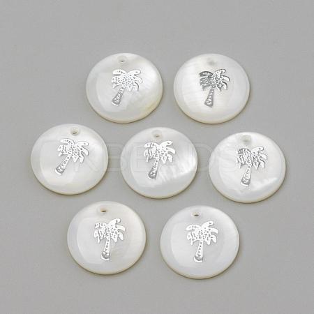 Freshwater Shell Pendants SHEL-Q010-008P-1