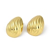 PVD Vacuum Plating 201 Stainless Steel Teardop Stud Earrings for Women EJEW-F345-06G-1