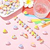 Double Side Printed Opaque Acrylic Beads FIND-CJZ0001-009-5