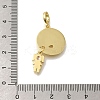 Brass Cubic Zirconia European Dangle Charms KK-R002-23G-02-3