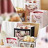 Square Paper Gift Tote Bags with Plastic Visible Window ABAG-WH0051-10B-6