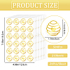 Honeycomb Gold Foil Self-adhesive Stickers DIY-WH20001-13A-2