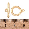 Rack Plating Eco-Friendly Brass Toggle Clasps KK-S403-16G-4
