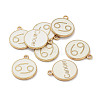 (Defective Closeout Sale: Yellowing) Alloy Enamel Pendants ENAM-XCP0001-38C-1