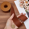 2M Flat AB Grade Cowhide Leather Cord AJEW-WH0479-73E-03-3