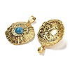 Synthetic Turquoise Pendants STAS-U024-15G-08-2