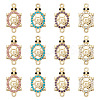 16Pcs Alloy Rhinestone Connector Charms ALRI-TA0001-39-1