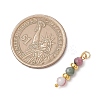 Natural Colorful Tourmaline Faceted Round Pendants PALLOY-JF04907-2