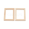 Mini Rectangle Wood Photo Frame Stands AJEW-WH0252-20-1