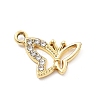 Alloy Rhinestone Pendants FIND-U026-25B-G-1