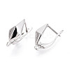 Brass Hoop Earring Findings KK-N267-32P-2