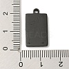 Ion Plating(IP) 304 Stainless Steel Pendants STAS-D025-06B-01-3