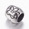 304 Stainless Steel European Beads STAS-P173-089AS-2