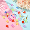 Rubberized Style Frosted Acrylic Beads FACR-CJ0001-16-5