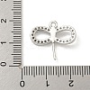Brass Micro Pave Clear Cubic Zirconia Pendants KK-Z057-03P-3