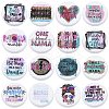 16Pcs 16 Styles Food Grade Eco-Friendly Silicone Focal Beads SIL-SZ0002-62-1
