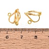 Iron Clip-on Earring Findings KK-R071-06G-4