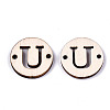 Unfinished Natural Poplar Wood Links Connectors WOOD-S045-140A-01U-2