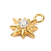 925 Sterling Silver Clear Cubic Zirconia 8-Pointed Star Charms STER-U009-06G-01-2