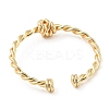 Brass Twist Knot Open Cuff Rings RJEW-K254-03G-3