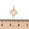Brass Micro Pave Cubic Zirconia Stud Earring Findings LS-KK-Z094-07G-4
