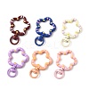 10Pcs Spray Painted Alloy Swivel Snap Hook Clasps FIND-FS0004-56-2