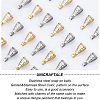 40Pcs 2 Colors 304 Stainless Steel Tube Bails STAS-UN0026-70-5