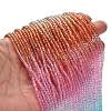 Transparent Painted Glass Beads Strands X1-DGLA-A034-T2mm-A19-2