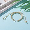 Adjustable Polyester Braided Cord Bracelet Making AJEW-JB00892-06-4