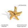 Ocean Themes Stainless Steel Adjustable Finger Rings for Women VG5206-3-1