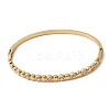 304 Stainless Steel Rhinestone Hinged Bangles for Women BJEW-B168-03C-G-4