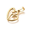 304 Stainless Steel Pendants STAS-B079-02G-04-2