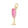 Brass Enamel Pendants KK-U062-02A-02-1