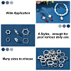   24Pcs 6 Style Long-Lasting Plated Alloy Bead Frame FIND-PH0008-30-5