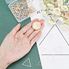 90Pcs 9 Style Brass Linking Rings KK-AR0002-33-3