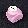 Random Single Color or Random Mixed Color Mini Plastic Craft Paper Punch Sets for Scrapbooking & Paper Crafts AJEW-L051-14-1