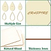6Pcs 6 Style Wood Hoop Rings Macrame for DIY Craft Making DIY-WH0545-008-3