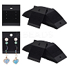 PVC with Velvet Earring Display Card AJEW-WH0475-89-1