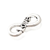 Tibetan Style Alloy Love Infinity Linking Rings PALLOY-D291-22AS-2