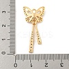 Brass Micro Pave Clear Cubic Zirconia Pendants KK-Z057-06G-3