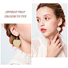 4 Pairs 4 Colors Acrylic Heart Lollipop Dangle Earrings EJEW-FI0001-14-3