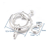 Brass Spring Clasps KK-L082C-01S-3