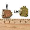 Natural Unakite Pendants G-B127-16P-07-3