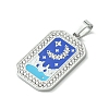 304 Stainless Steel Pendants STAS-C101-08P-04-2