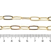 Brass Paperclip Chain Necklaces NJEW-A042-17G-01-3