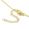 Brass Micro Pave Clear Cubic Zirconia Pendant Necklaces NJEW-Z032-01B-3