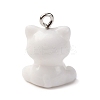 Opaque Resin Pendants X-RESI-Z036-02P-4