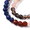 Natural & Synthetic Mixed Gemstone Beads Strands G-D080-A01-03-03-3