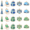 20Pcs 10 Styles Camping Equipment Series Alloy Enamel Pendants FIND-YW0007-24-1